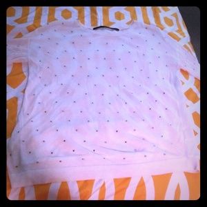 2/$10 😛 Kensie Sheer Polka Dot Sweater/Top